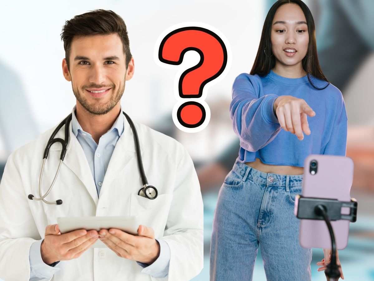 un medico e una influencer