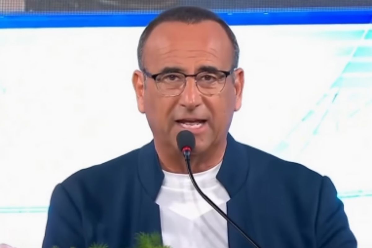 Carlo Conti in conferenza stampa