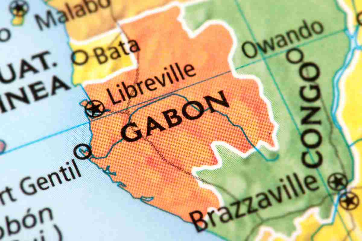 mappa del gabon