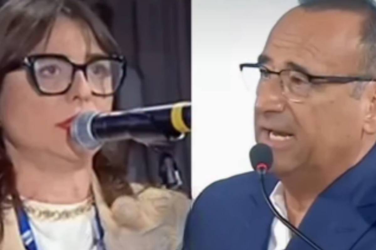 domanda di una giornalista a Carlo Conti