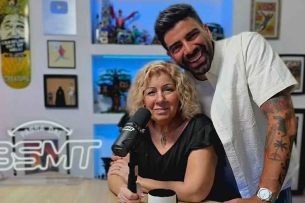 Gianluca Gazzoli con la sua mamma
