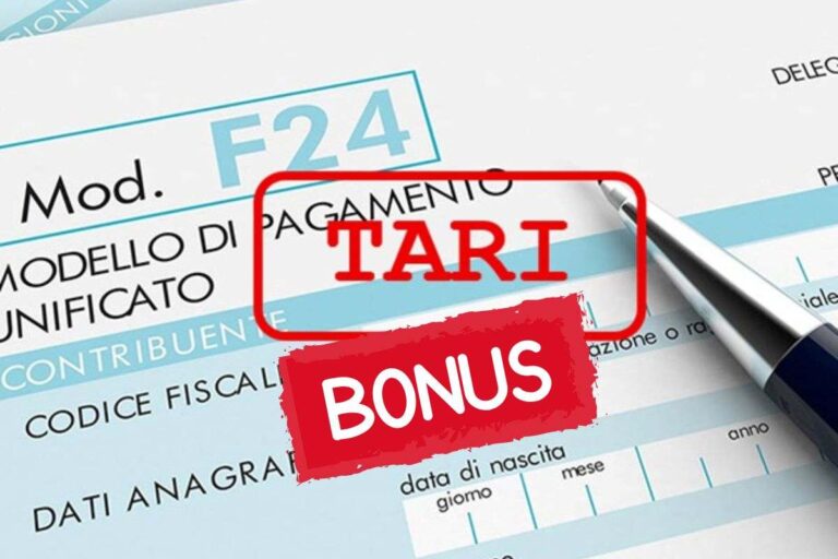 modello f24 per il pagamento della tari e bonus