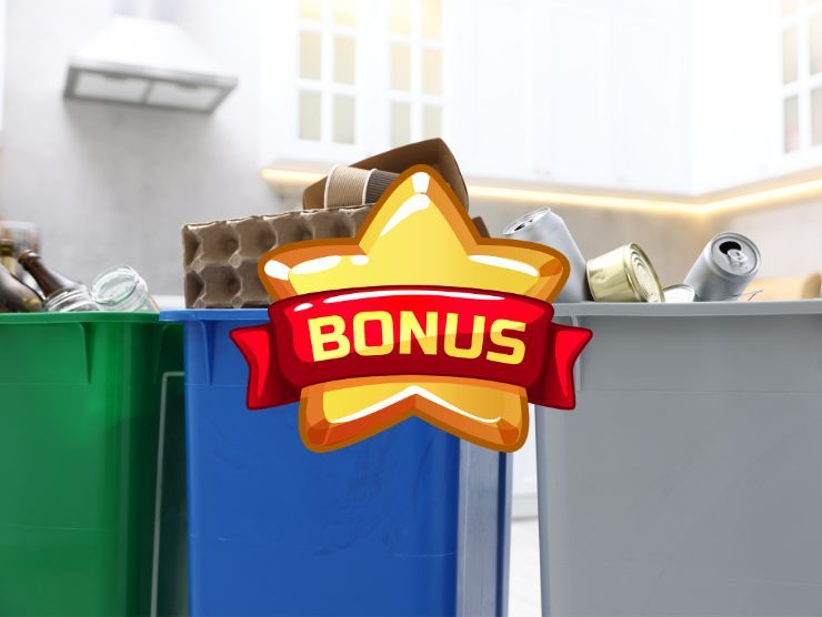 bidoni della raccolta differenziata e bonus