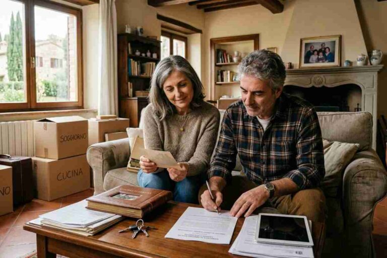 persone firmano documenti per casa ereditata