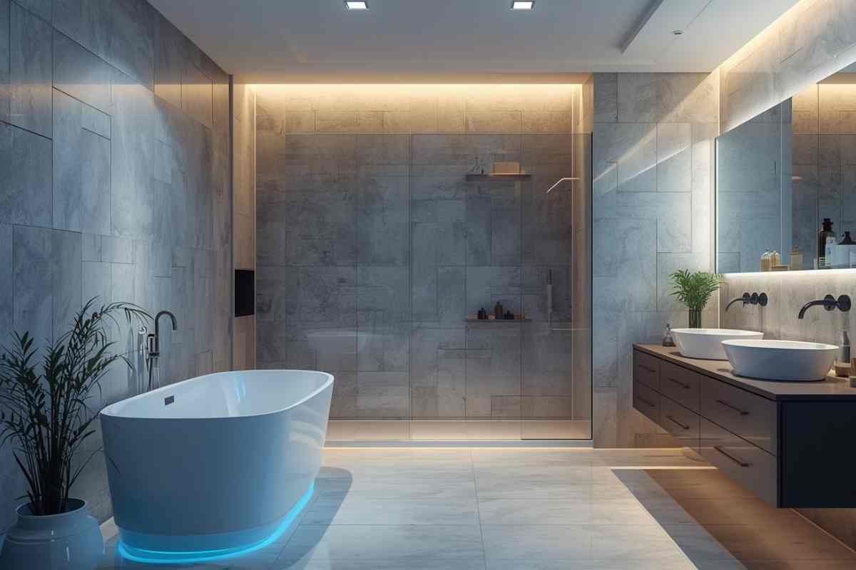 un bagno moderno