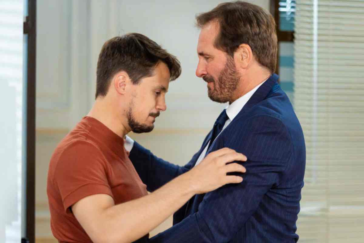 Alberto e Gianluca Palladini in una scena
