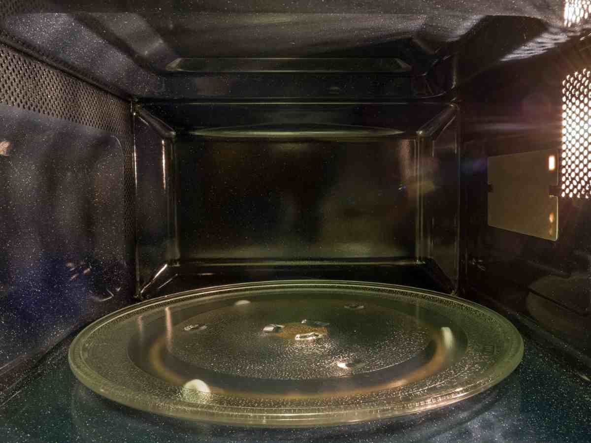 interno di un forno a microonde