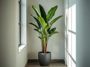 una bella pianta in fondo a un corridoio