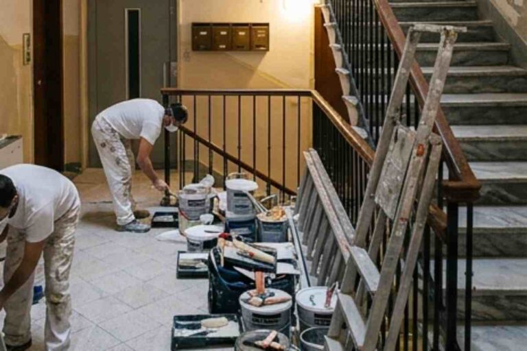 Tinteggiatura scale condominiali